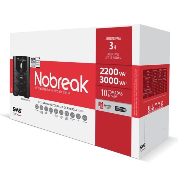 Nobreak SMS Power Vision 3000VA Bi-115 NG 27747 - Image 3