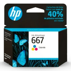 Cartucho Tinta HP 667 Colorido - 3YM78AB