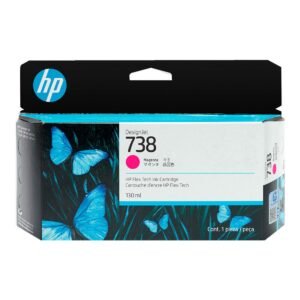 Cartucho de Tinta HP 738 Magenta PLUK 130ml - 498N6A