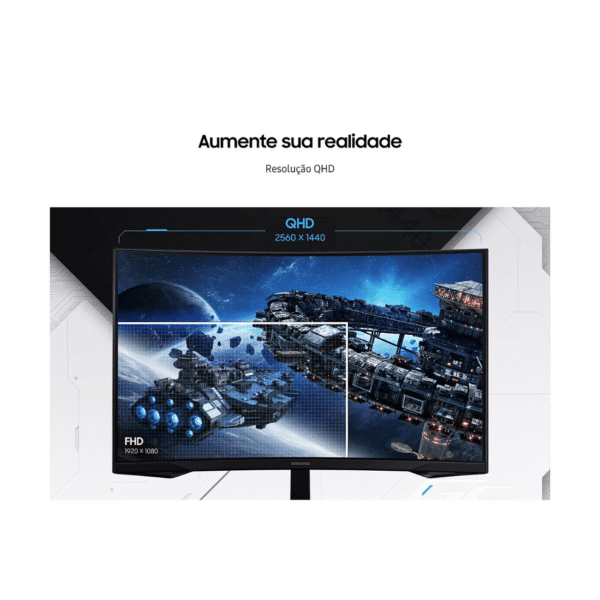 Monitor Gamer Samsung Odyssey G5 Curvo 27" QHD 165Hz 1ms - LS27CG552ELMZD - Image 7