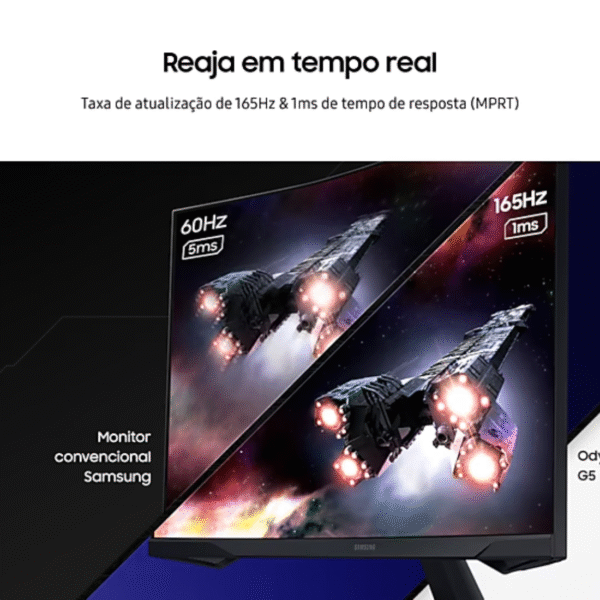 Monitor Gamer Samsung Odyssey G5 Curvo 27" QHD 165Hz 1ms - LS27CG552ELMZD - Image 8