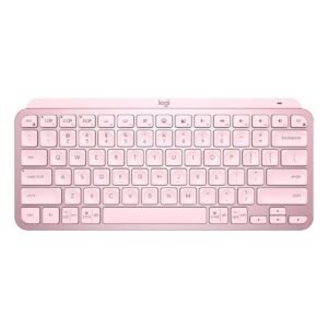 Teclado Logitech MX Keys Mini Rosa Padrão US - 920-010507-C