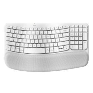 Teclado Logitech Wave Keys Branco padrão US - 920-012282