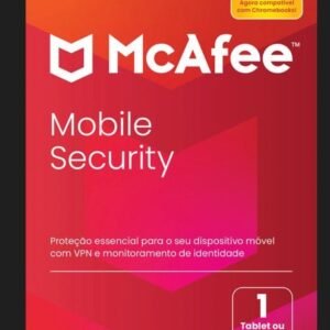 Mobile Security McAfee 1 dispositivo 1 ano Android e iOS ESD - MMB31BNR1