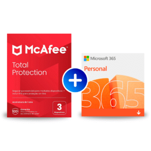 Microsoft 365 Personal ESD + Total Protection McAfee 3 dispositivos 1 ano ESD - QQ2-00008AL