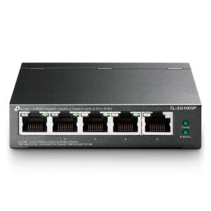 Switch TP-LINK 5 Portas Gigabit (4 Portas PoE+) - TL-SG1005P