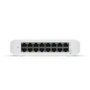 Switch Ubiquiti Uni-Fi Lite 16 portas 8P POE/POE+ - USW-LITE-16-POE
